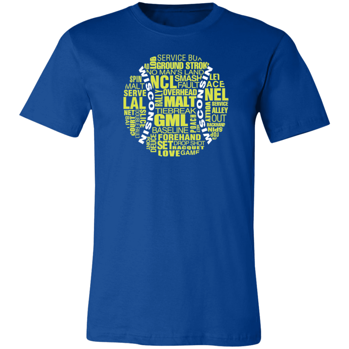 Wisconsin Tennis Ball Unisex Jersey Tee