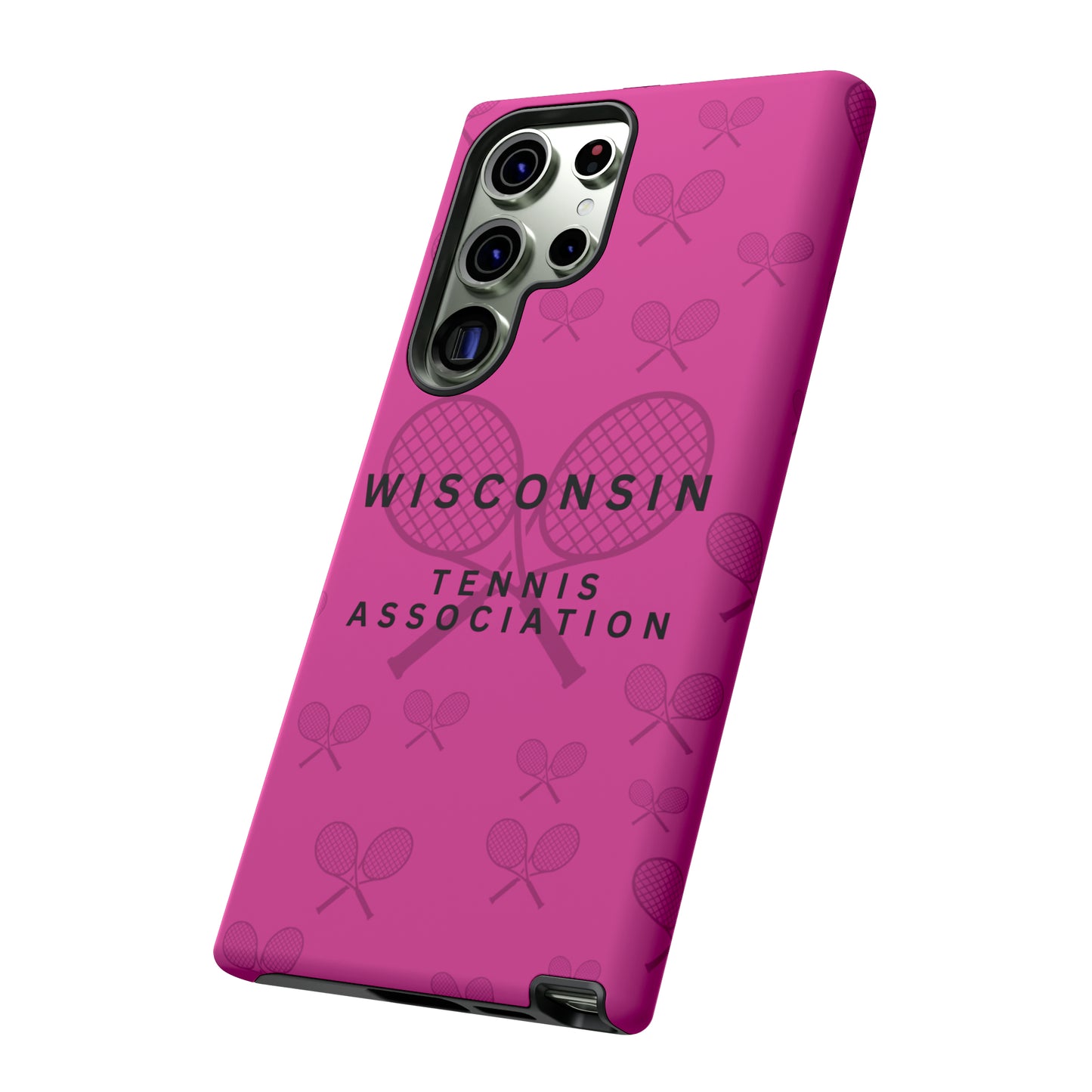 WTA Fuchsia Racquets Impact-Resistant Tough Cases (iPhone & Samsung)