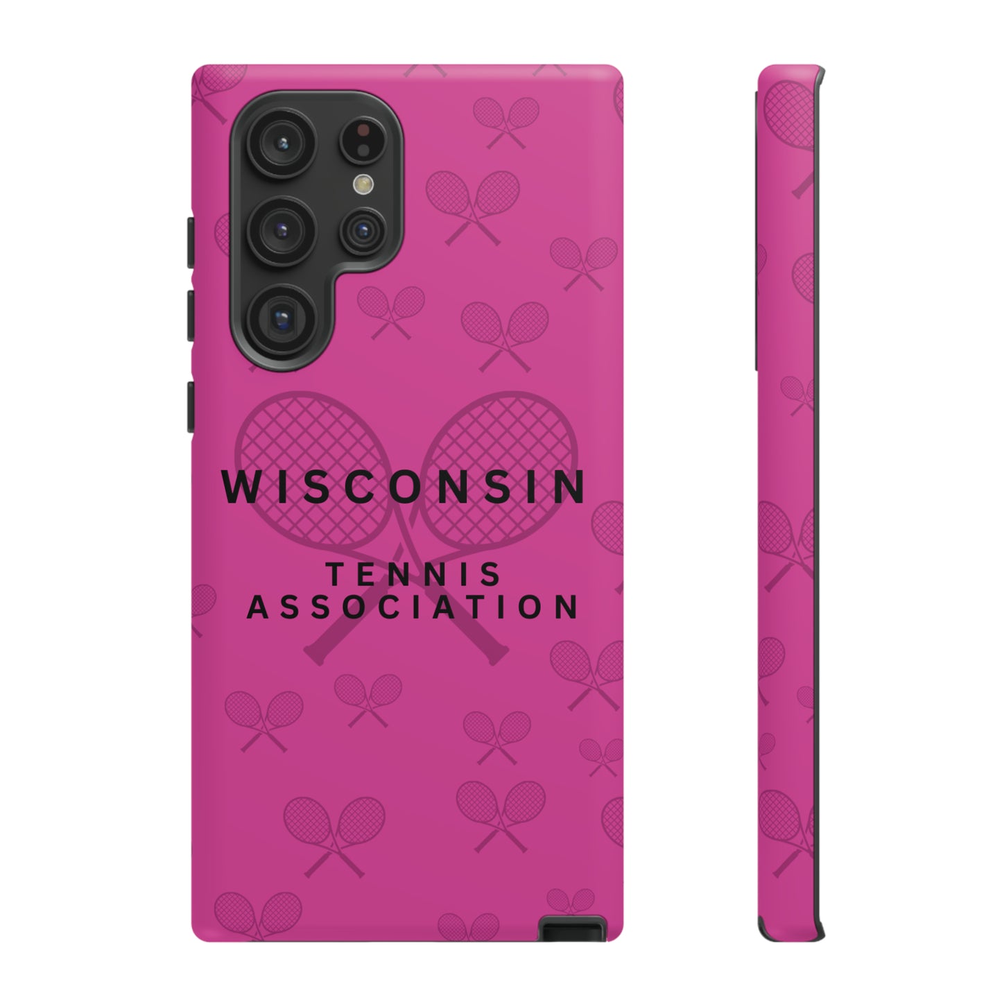 WTA Fuchsia Racquets Impact-Resistant Tough Cases (iPhone & Samsung)