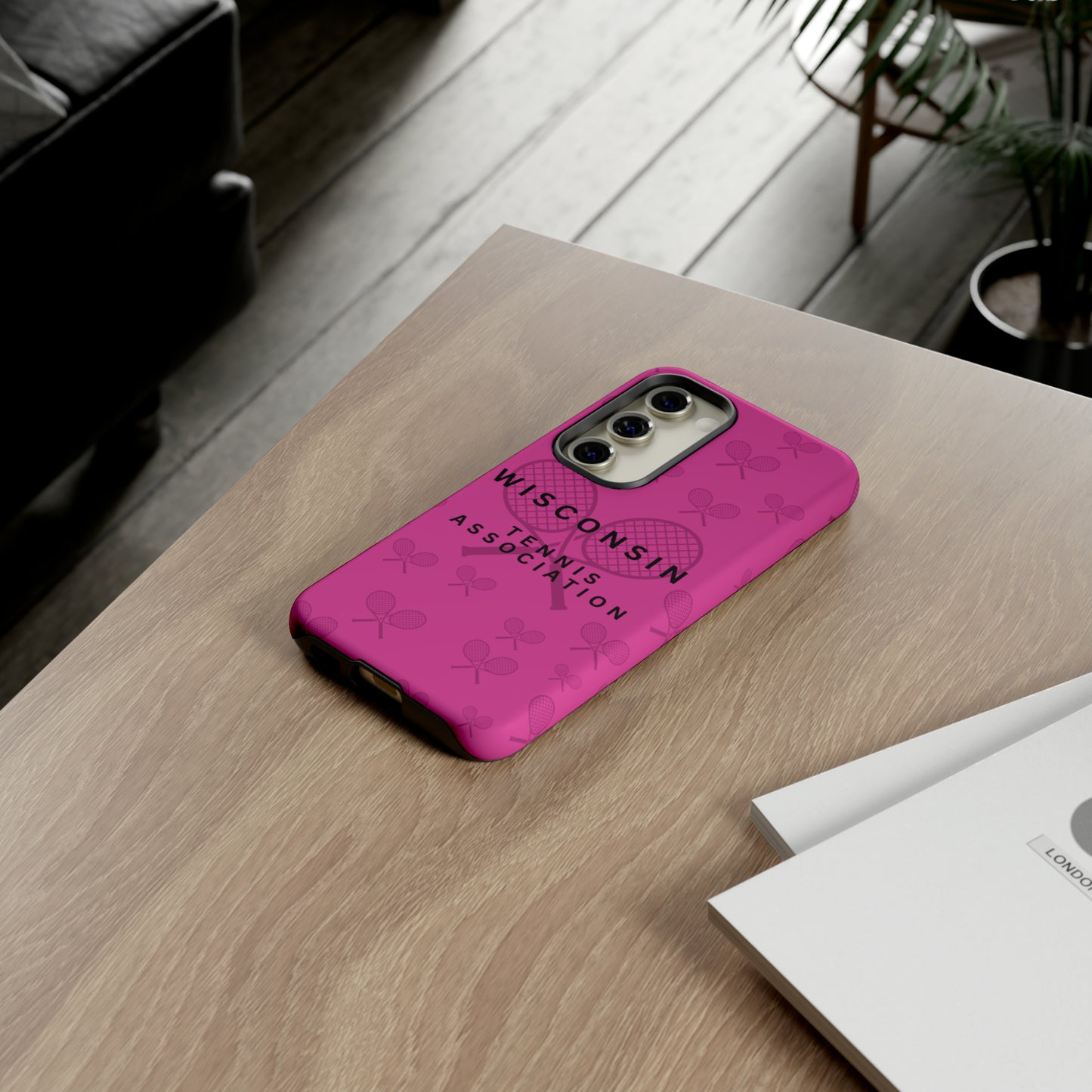 WTA Fuchsia Racquets Impact-Resistant Tough Cases (iPhone & Samsung)