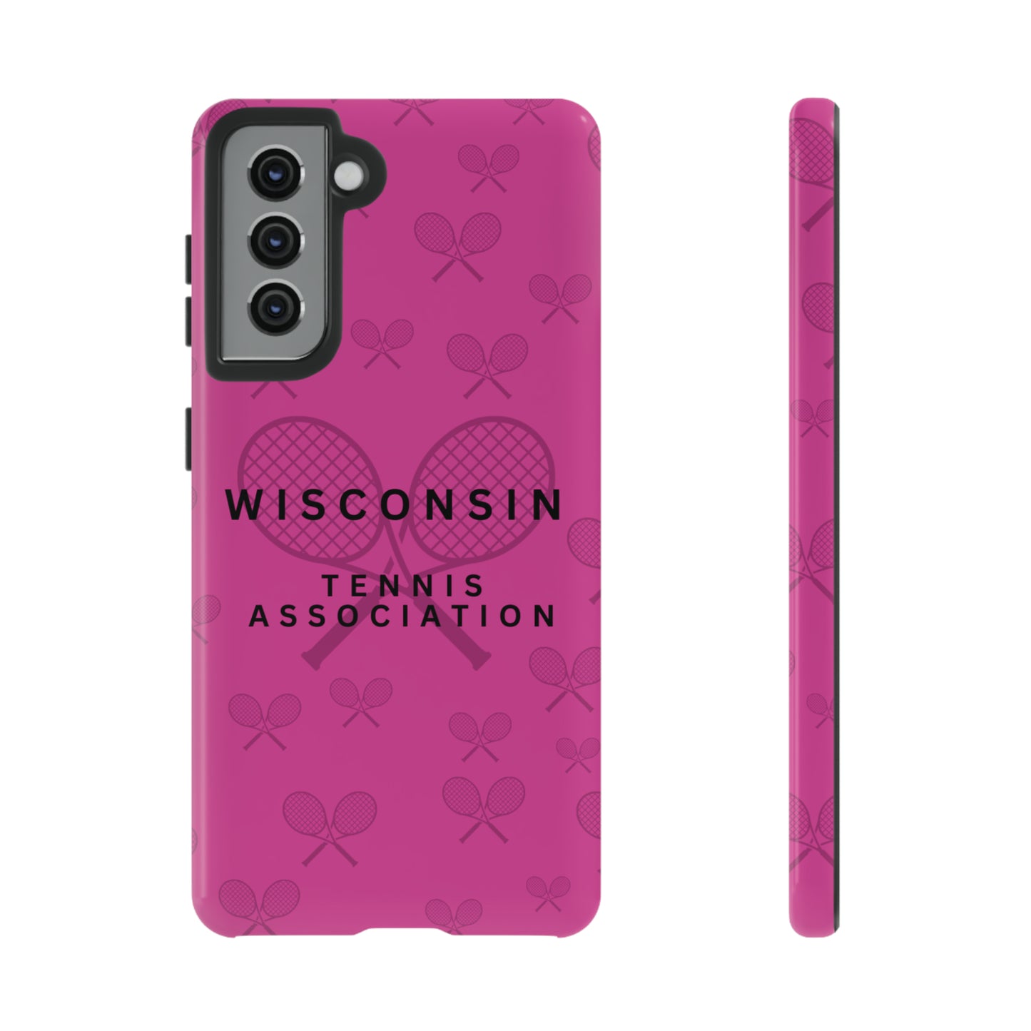 WTA Fuchsia Racquets Impact-Resistant Tough Cases (iPhone & Samsung)