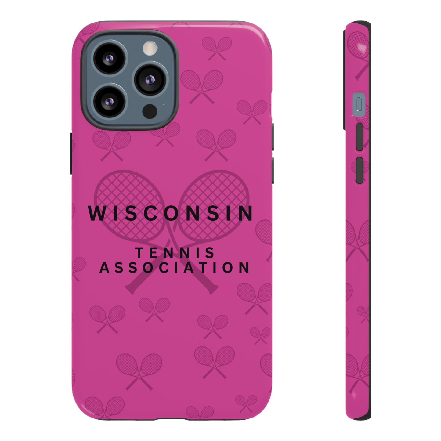 WTA Fuchsia Racquets Impact-Resistant Tough Cases (iPhone & Samsung)