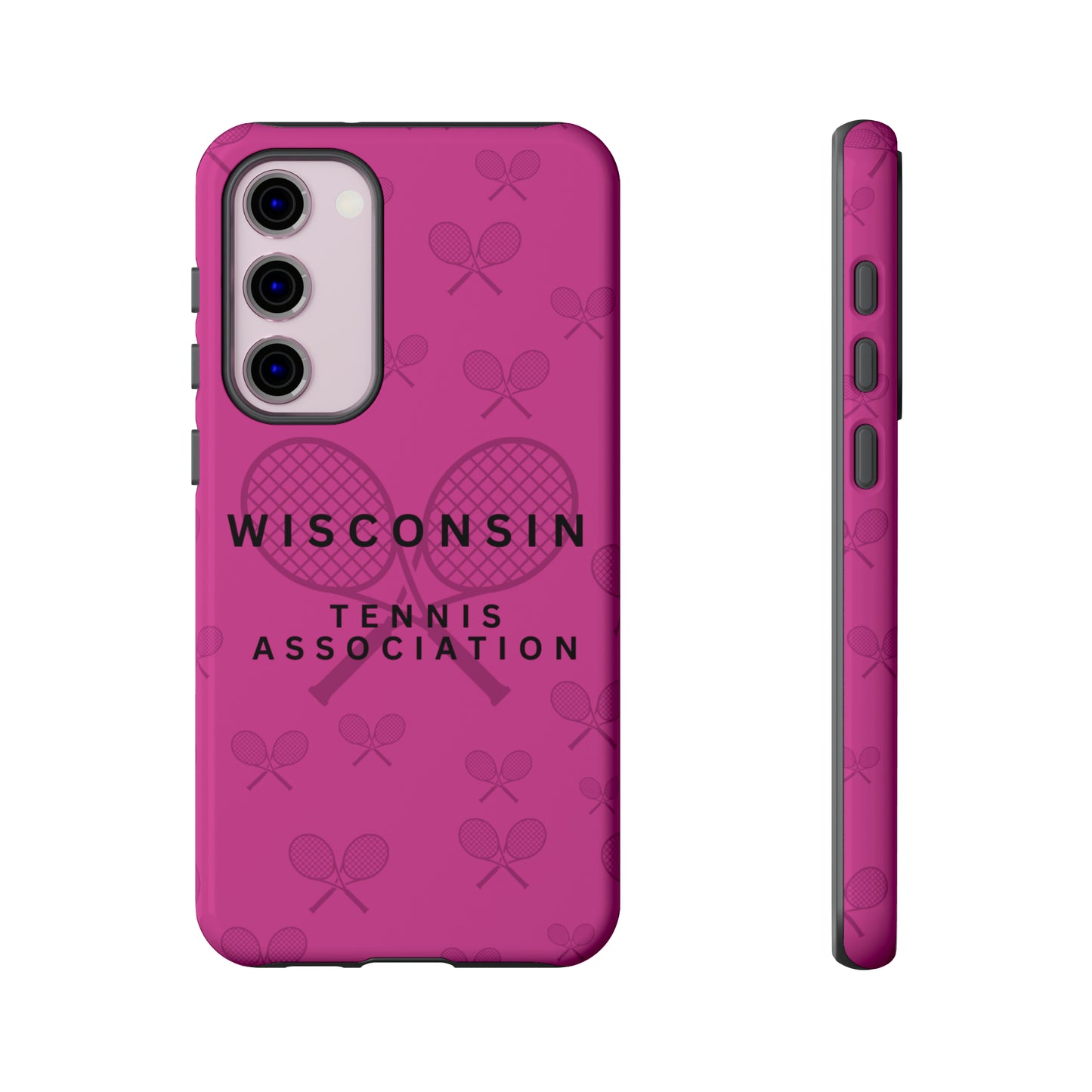 WTA Fuchsia Racquets Impact-Resistant Tough Cases (iPhone & Samsung)