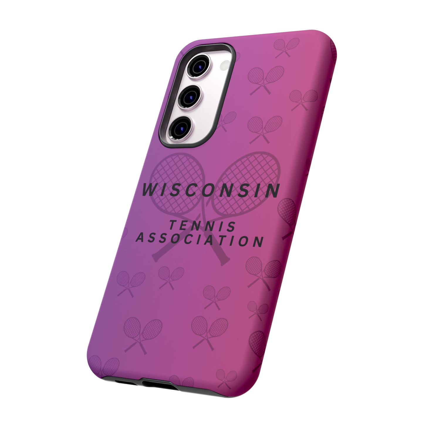 WTA Violet Fade Racquets Impact-Resistant Tough Cases (iPhone & Samsung)