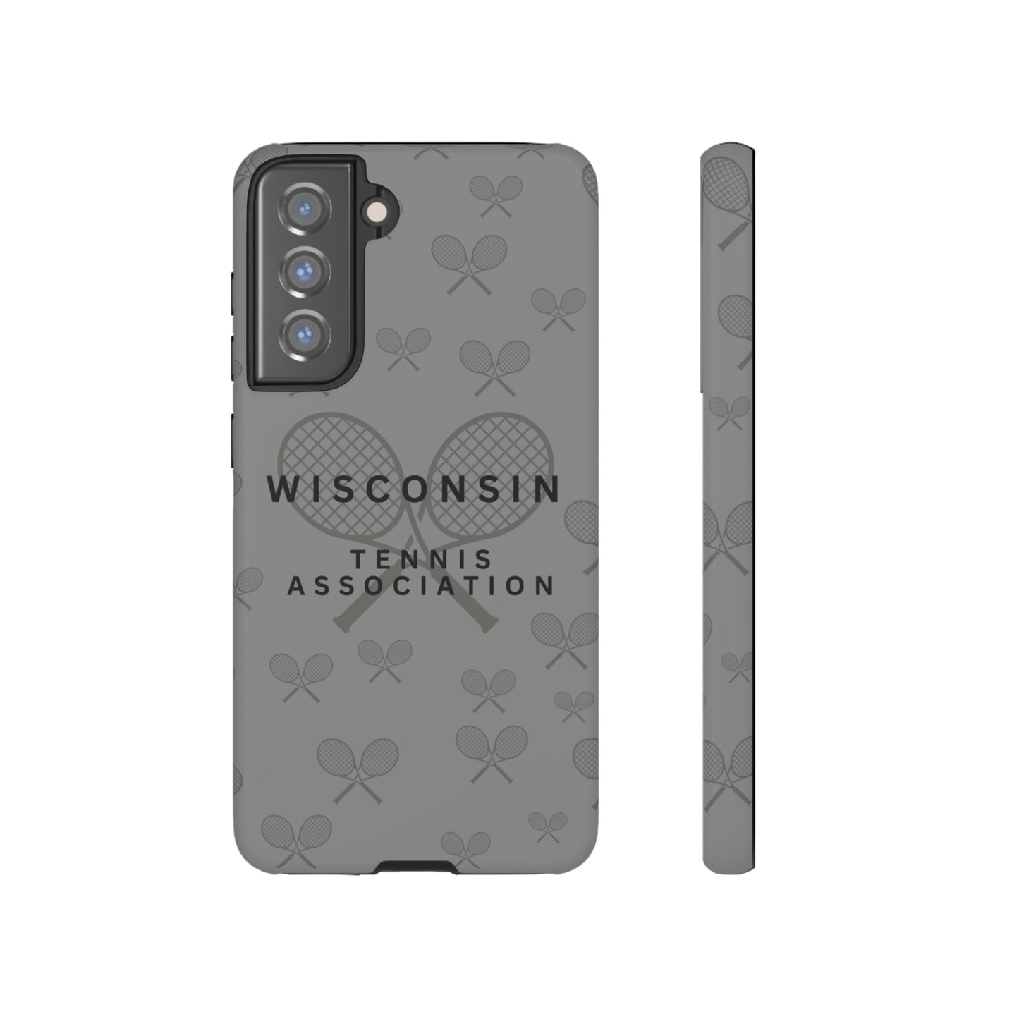 WTA Midnight Grey Racquets Impact-Resistant Tough Cases (iPhone & Samsung)