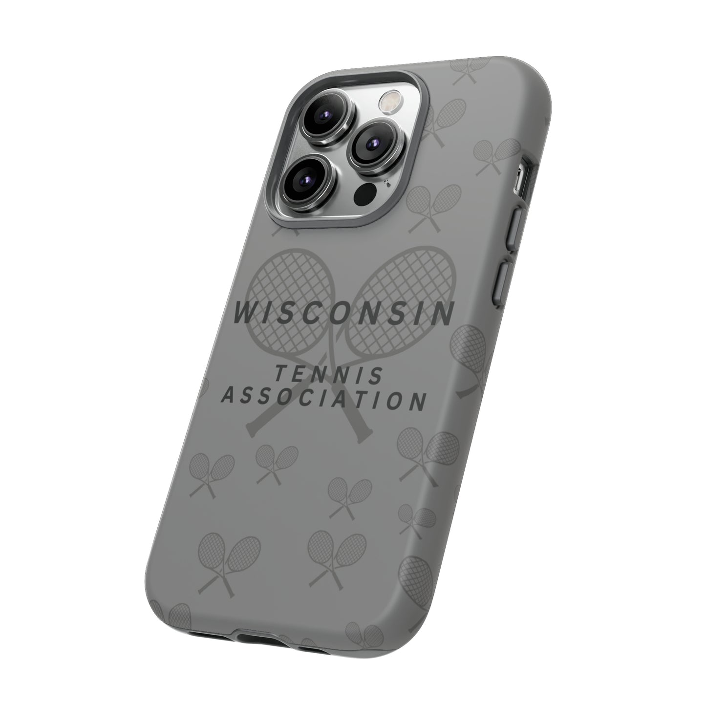 WTA Midnight Grey Racquets Impact-Resistant Tough Cases (iPhone & Samsung)
