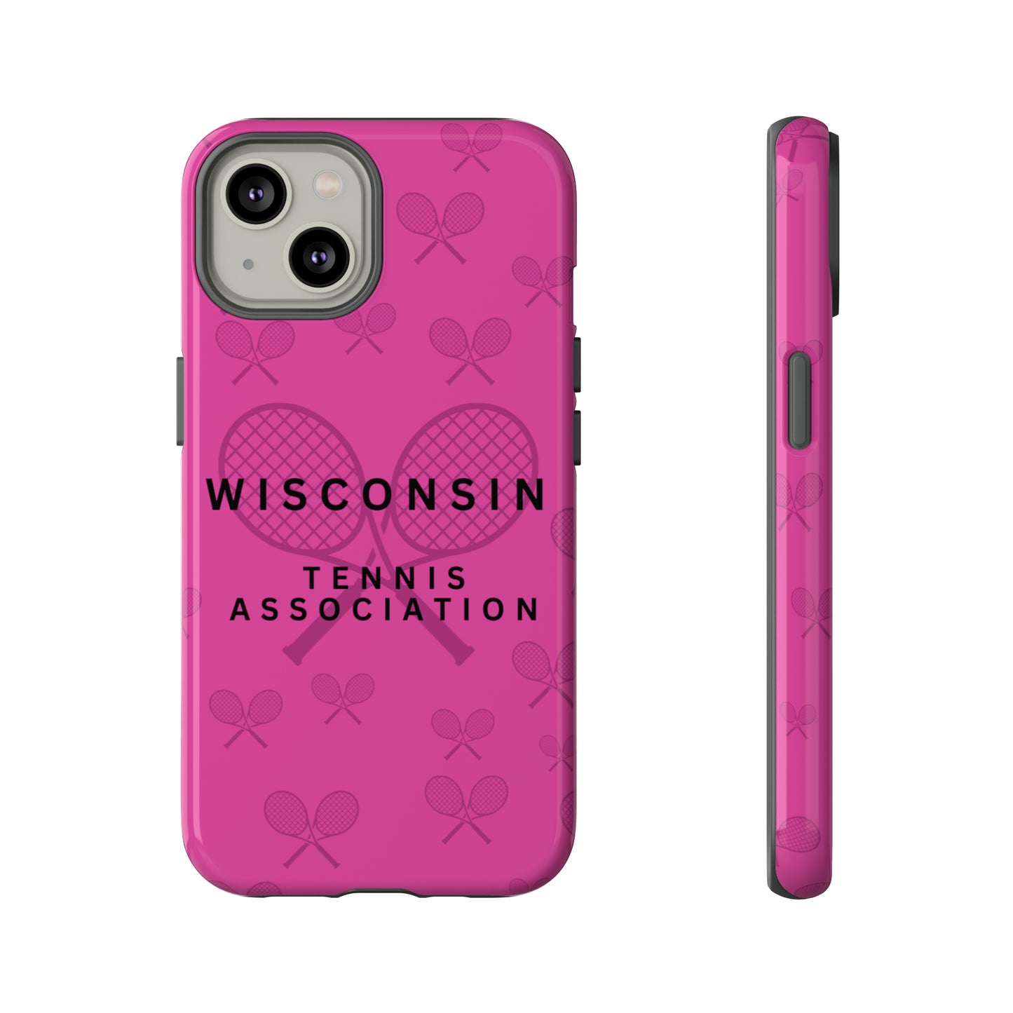 WTA Fuchsia Racquets Impact-Resistant Tough Cases (iPhone & Samsung)
