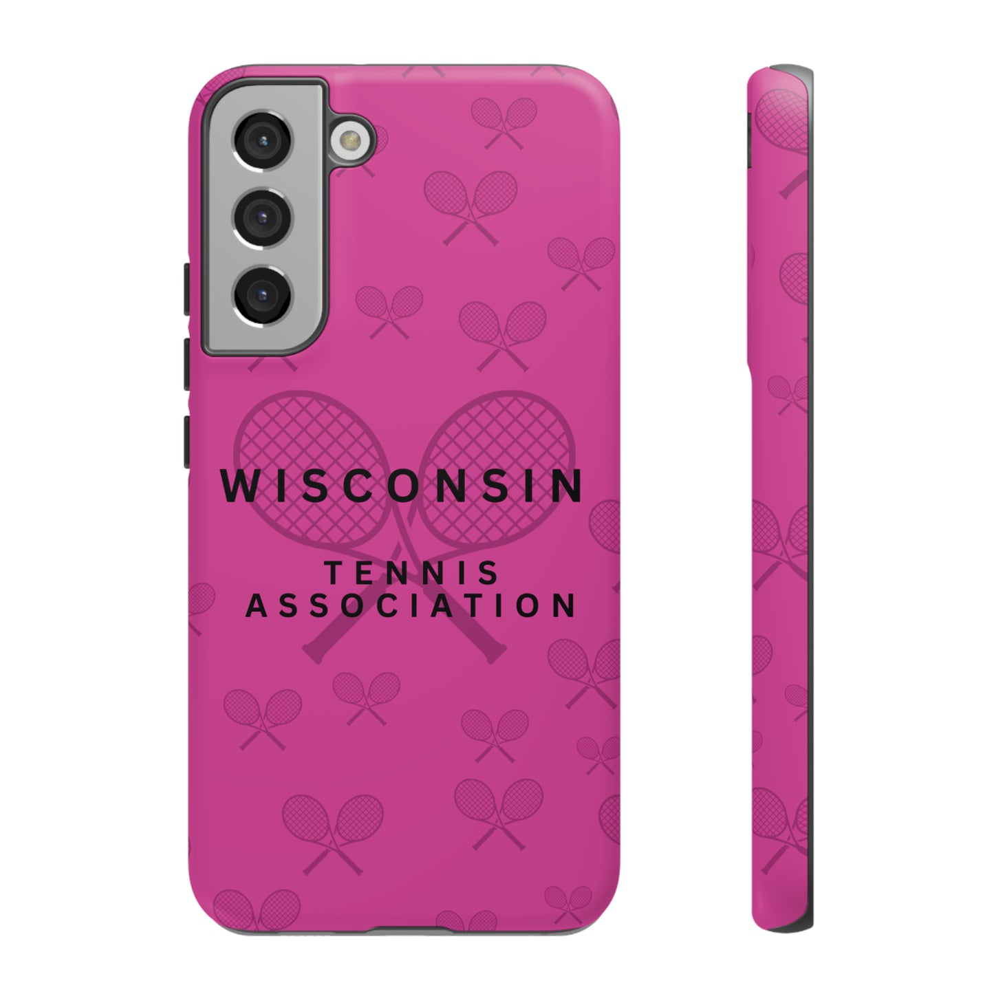 WTA Fuchsia Racquets Impact-Resistant Tough Cases (iPhone & Samsung)