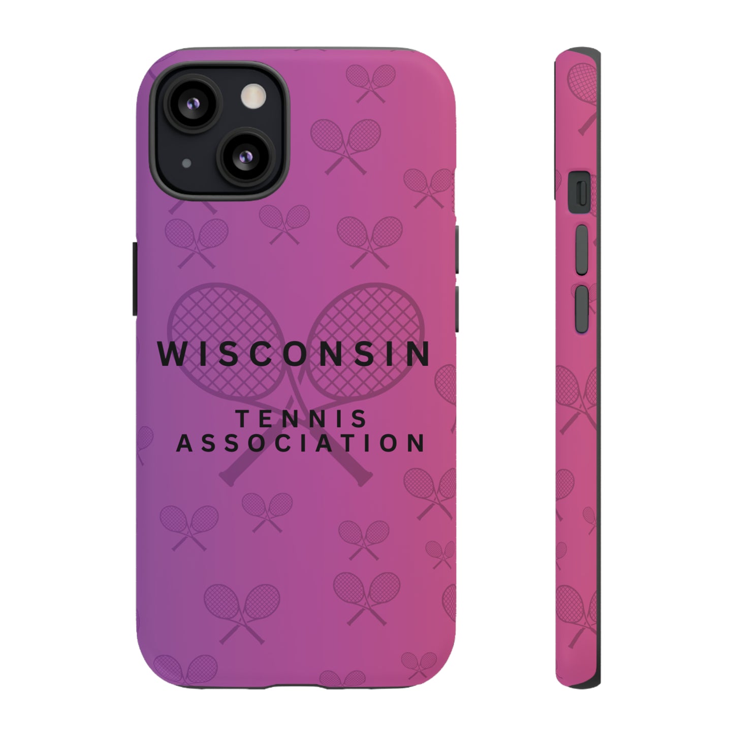 WTA Violet Fade Racquets Impact-Resistant Tough Cases (iPhone & Samsung)