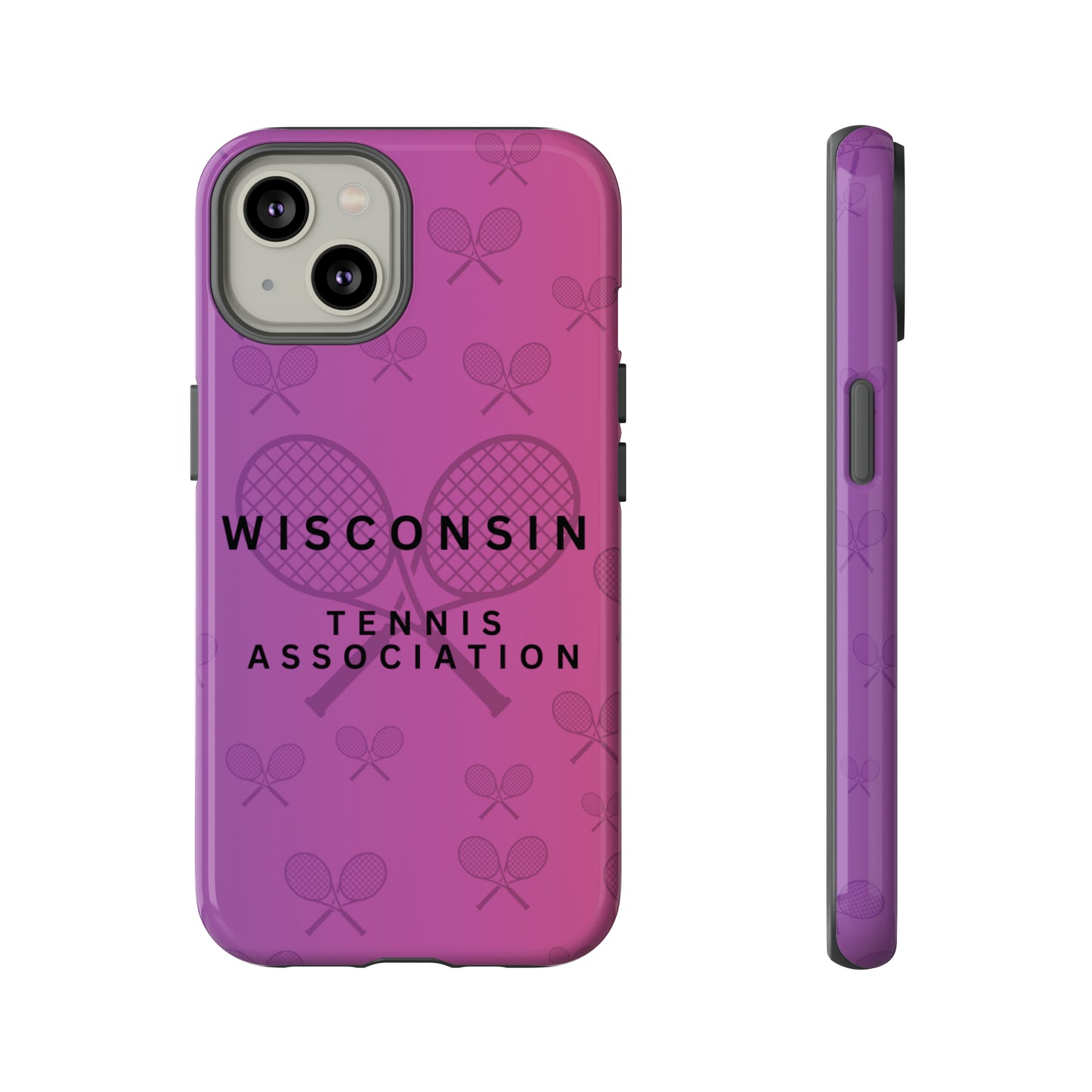 WTA Violet Fade Racquets Impact-Resistant Tough Cases (iPhone & Samsung)