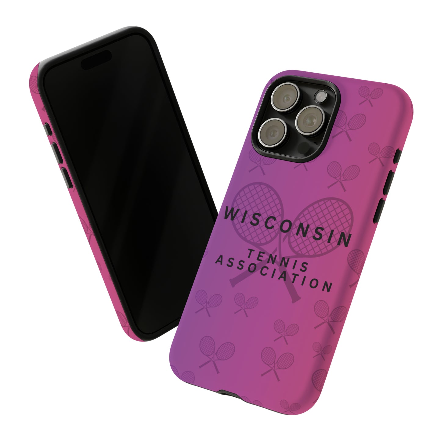 WTA Violet Fade Racquets Impact-Resistant Tough Cases (iPhone & Samsung)