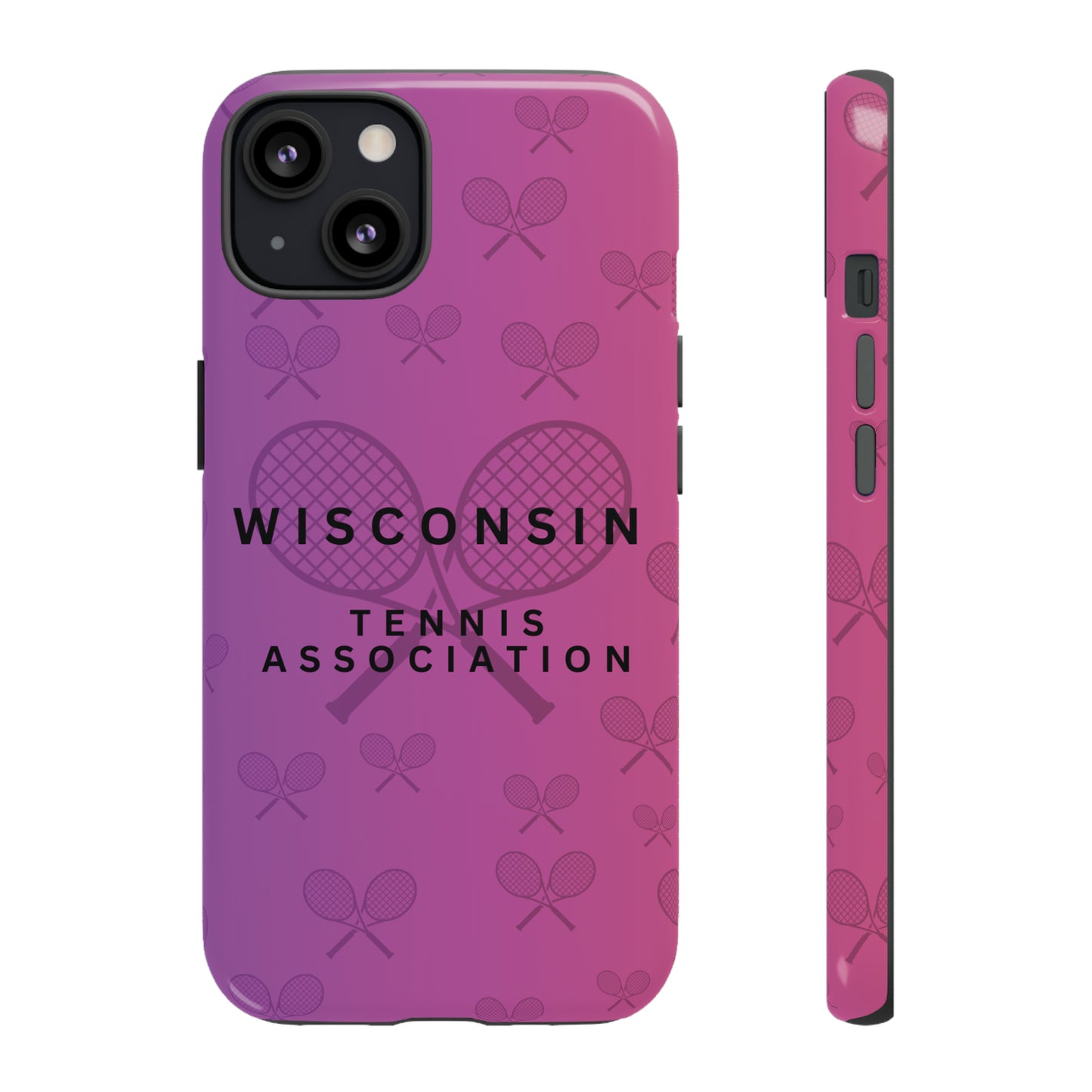 WTA Violet Fade Racquets Impact-Resistant Tough Cases (iPhone & Samsung)