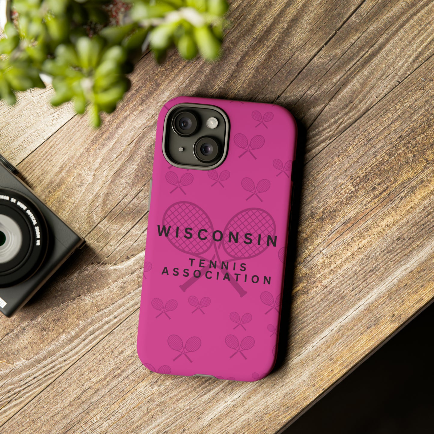 WTA Fuchsia Racquets Impact-Resistant Tough Cases (iPhone & Samsung)