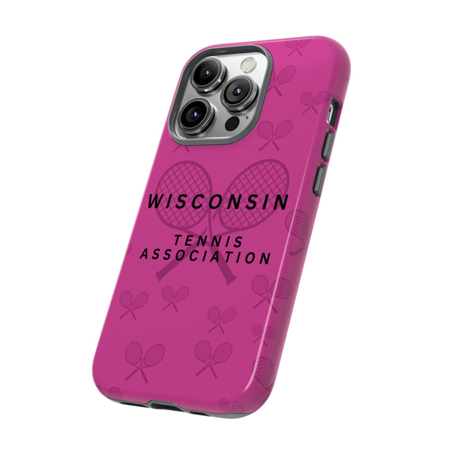 WTA Fuchsia Racquets Impact-Resistant Tough Cases (iPhone & Samsung)