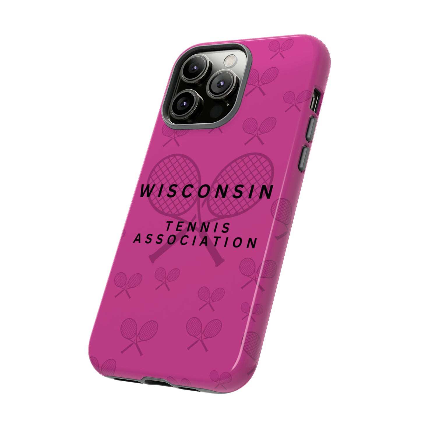 WTA Fuchsia Racquets Impact-Resistant Tough Cases (iPhone & Samsung)