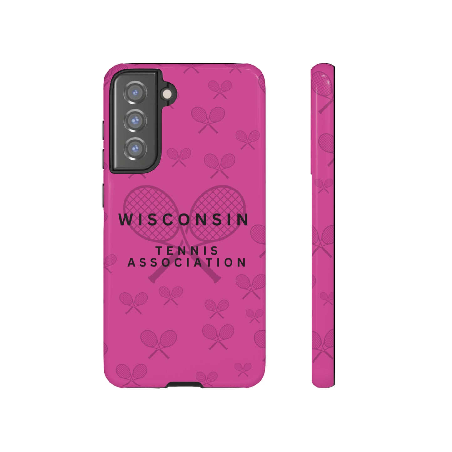 WTA Fuchsia Racquets Impact-Resistant Tough Cases (iPhone & Samsung)