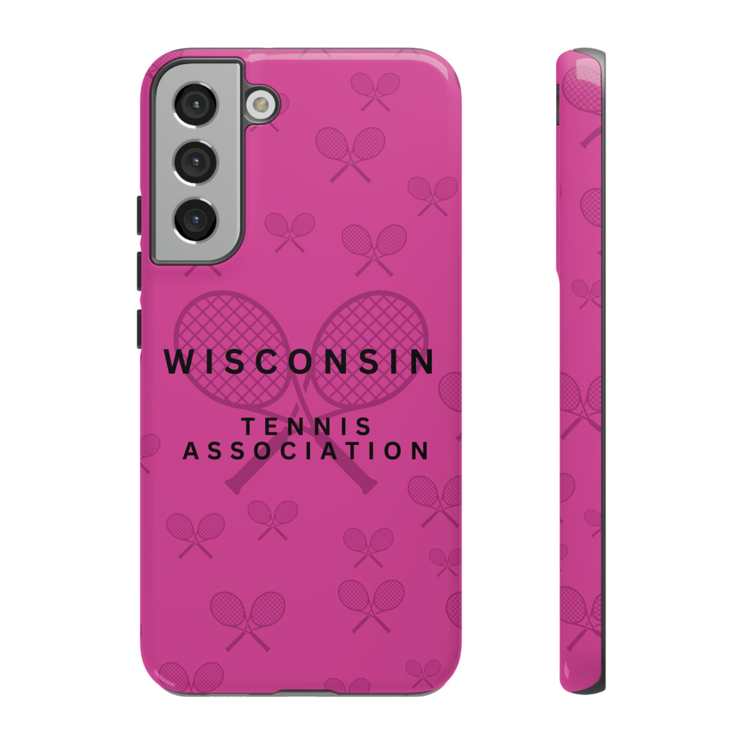 WTA Fuchsia Racquets Impact-Resistant Tough Cases (iPhone & Samsung)