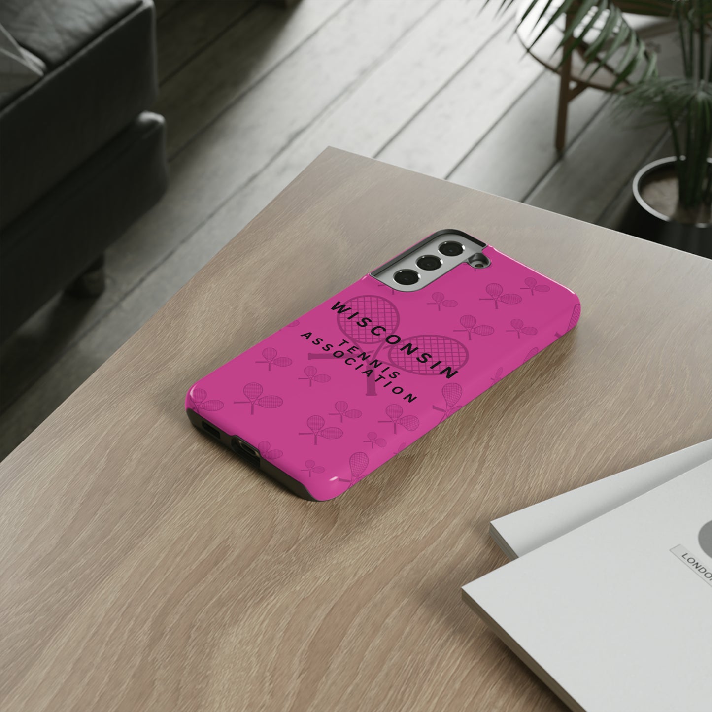 WTA Fuchsia Racquets Impact-Resistant Tough Cases (iPhone & Samsung)