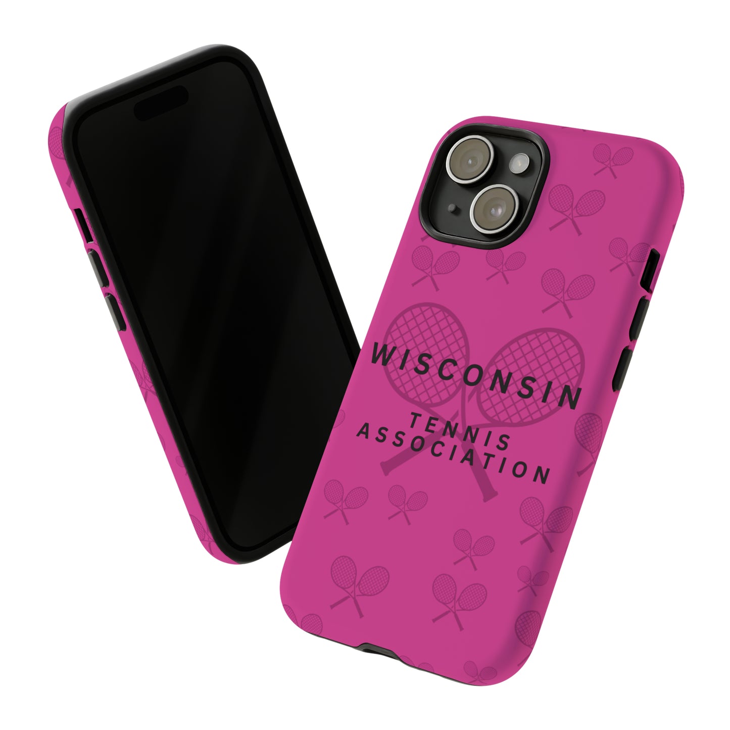 WTA Fuchsia Racquets Impact-Resistant Tough Cases (iPhone & Samsung)