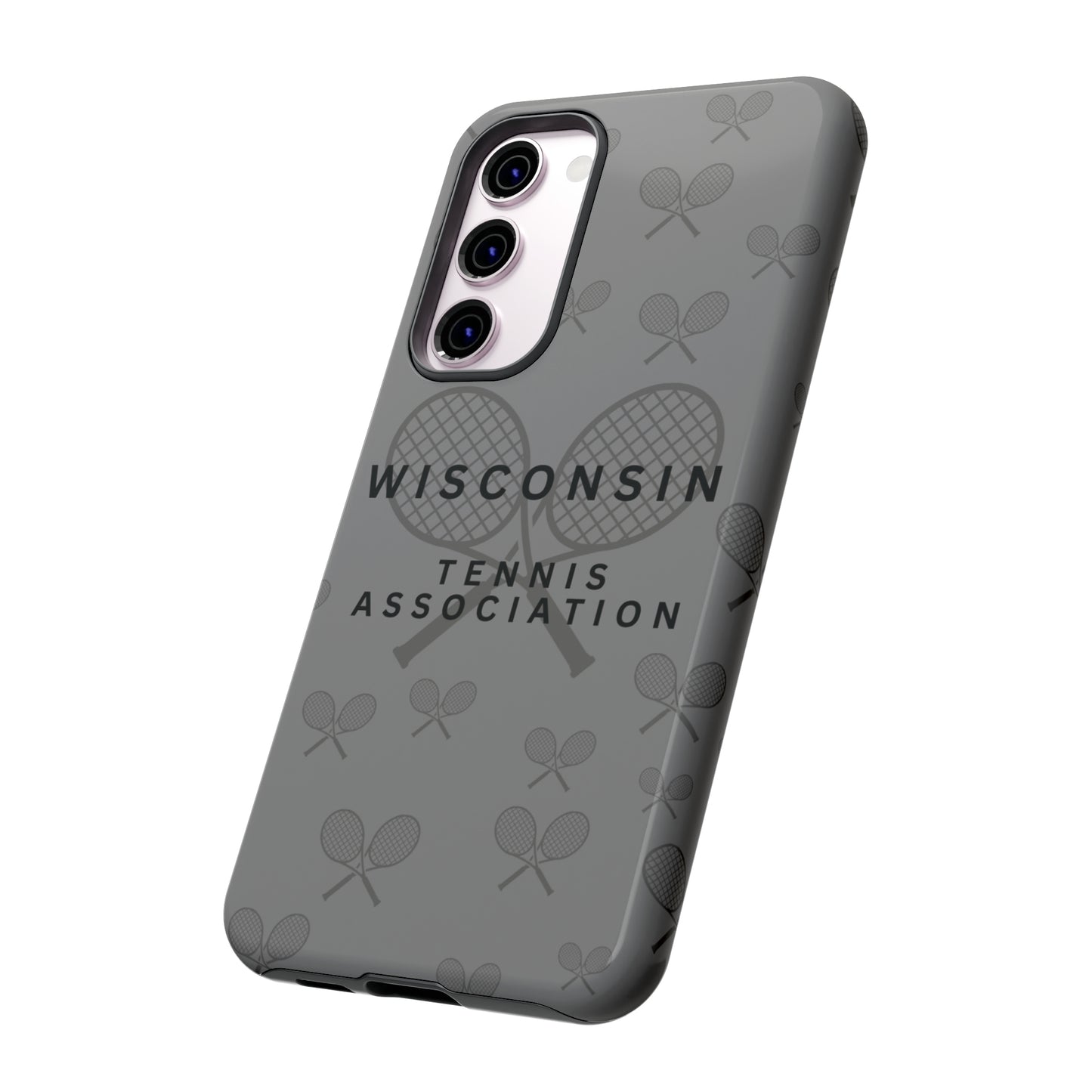 WTA Midnight Grey Racquets Impact-Resistant Tough Cases (iPhone & Samsung)