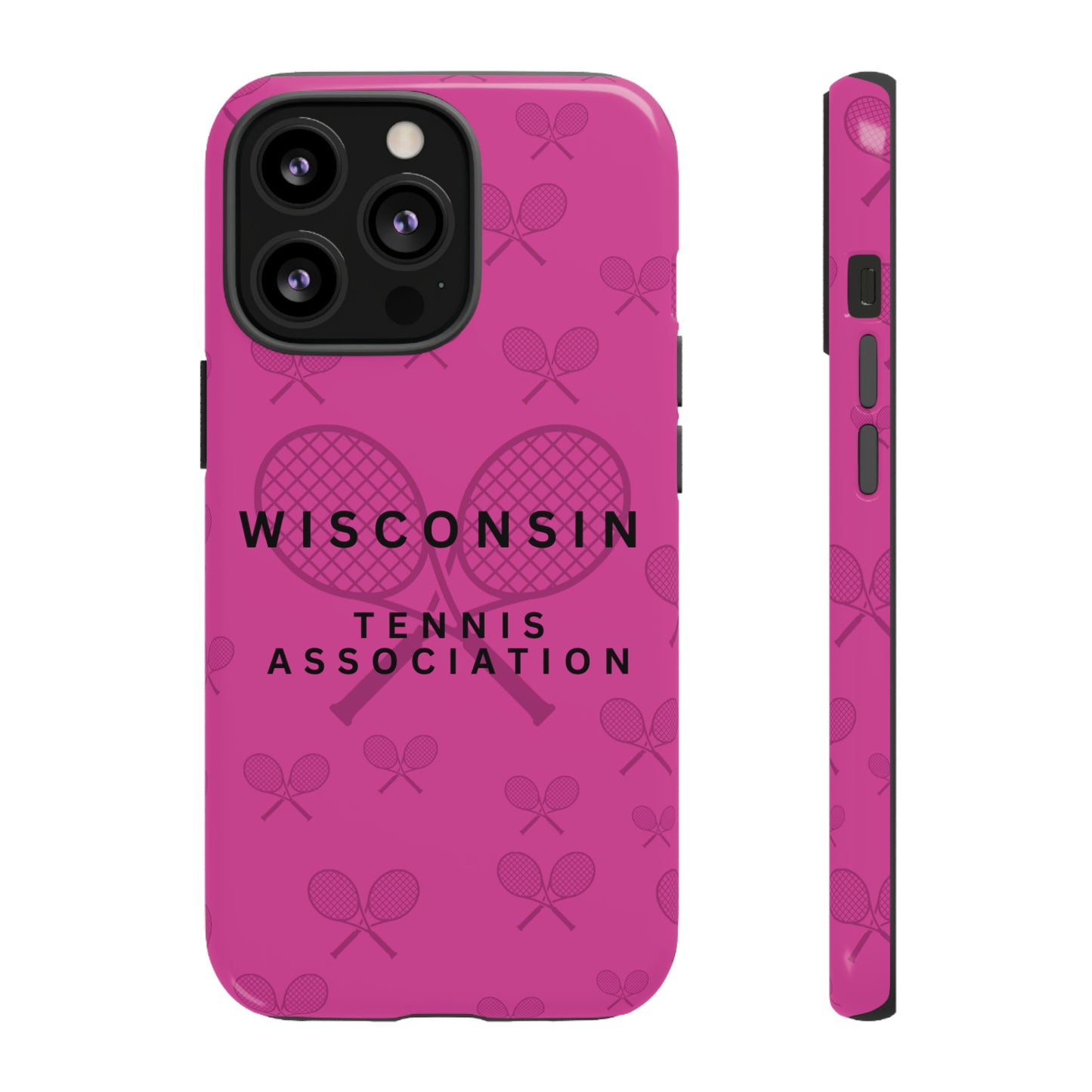 WTA Fuchsia Racquets Impact-Resistant Tough Cases (iPhone & Samsung)