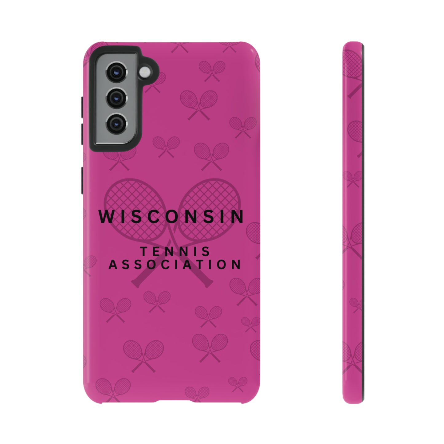 WTA Fuchsia Racquets Impact-Resistant Tough Cases (iPhone & Samsung)