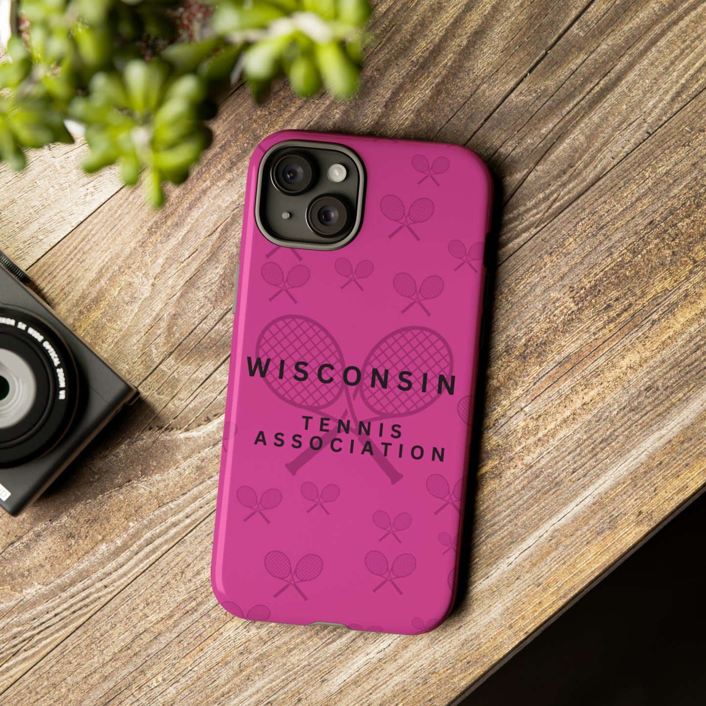 WTA Fuchsia Racquets Impact-Resistant Tough Cases (iPhone & Samsung)
