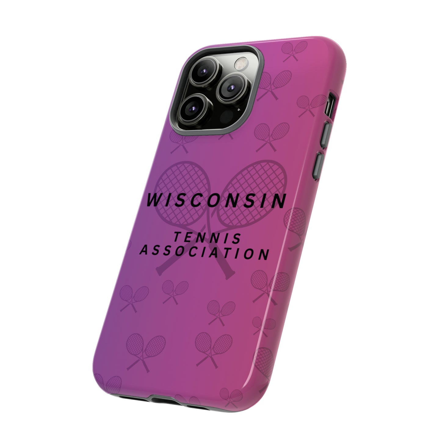 WTA Violet Fade Racquets Impact-Resistant Tough Cases (iPhone & Samsung)