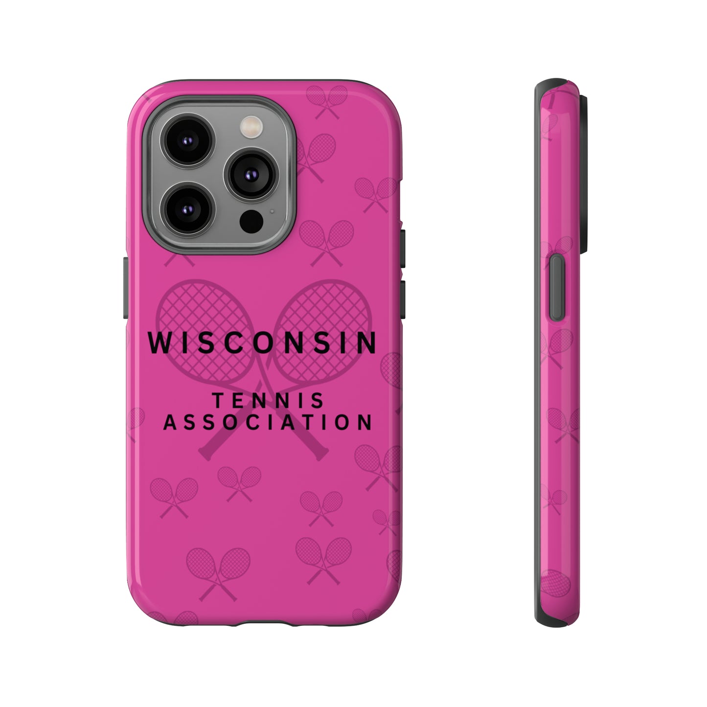 WTA Fuchsia Racquets Impact-Resistant Tough Cases (iPhone & Samsung)