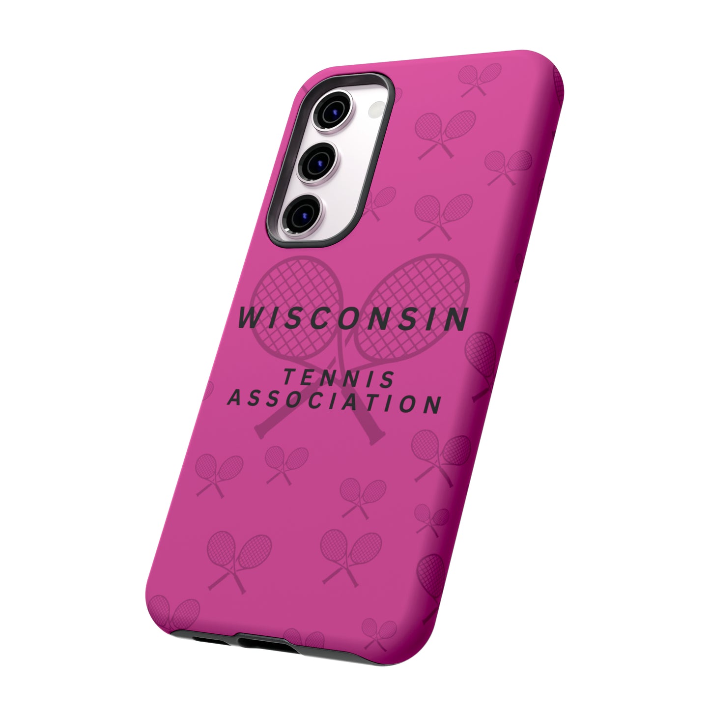WTA Fuchsia Racquets Impact-Resistant Tough Cases (iPhone & Samsung)
