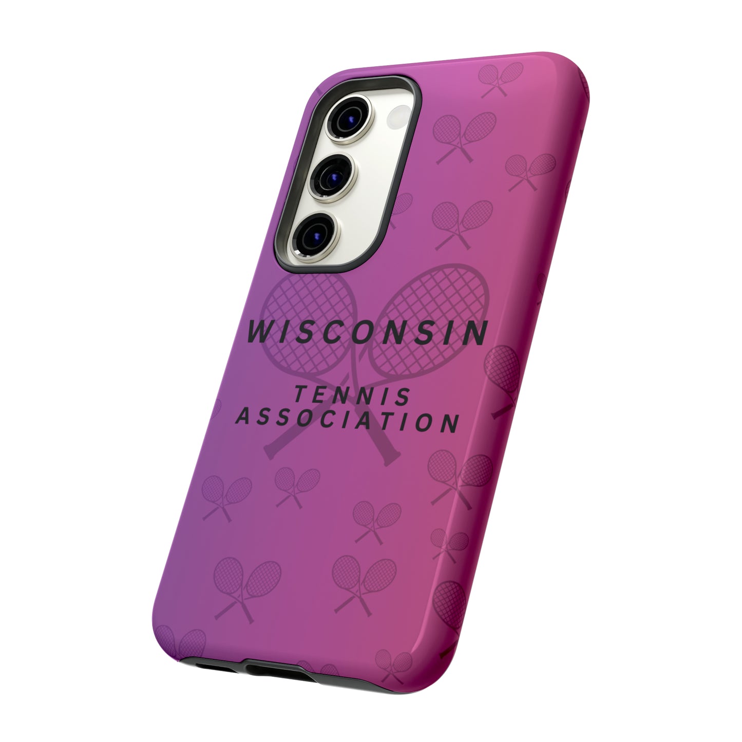 WTA Violet Fade Racquets Impact-Resistant Tough Cases (iPhone & Samsung)