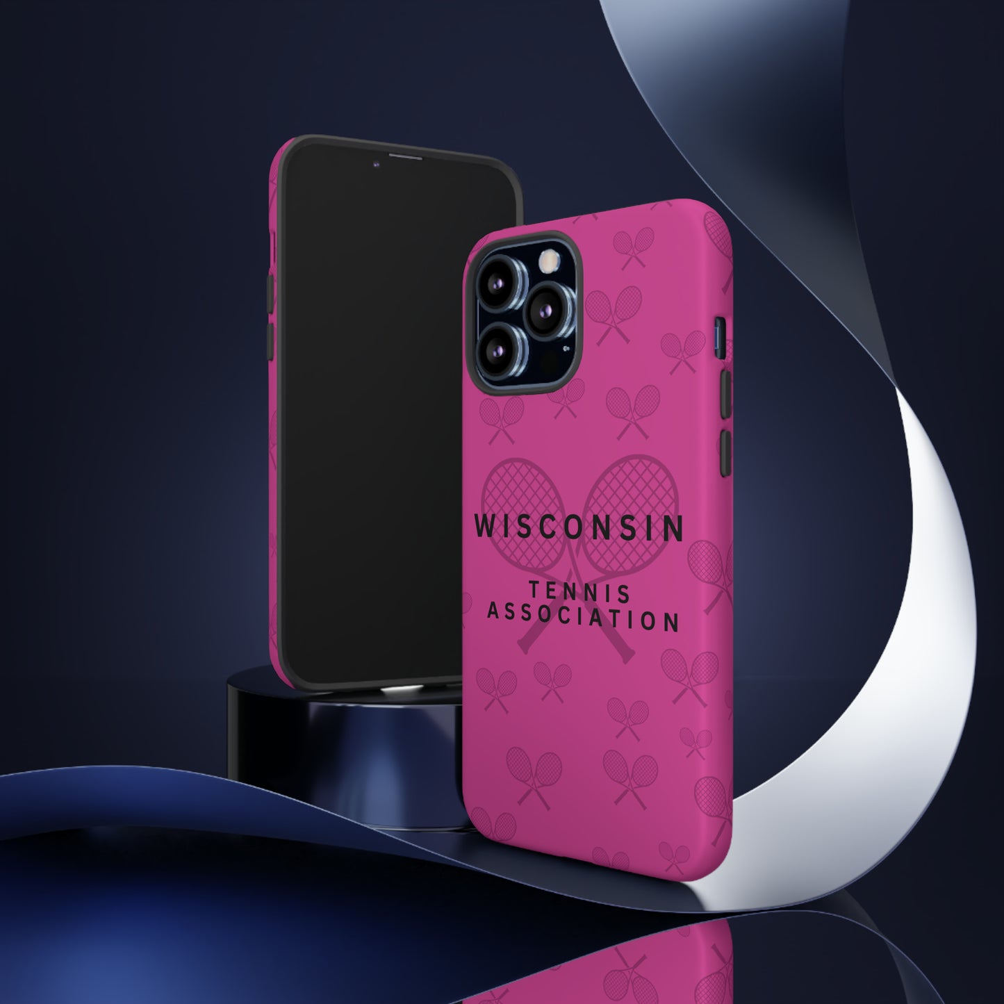 WTA Fuchsia Racquets Impact-Resistant Tough Cases (iPhone & Samsung)