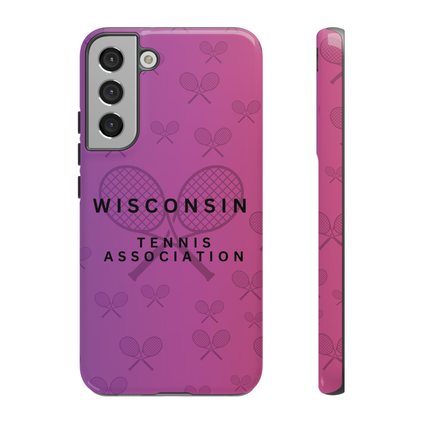 WTA Violet Fade Racquets Impact-Resistant Tough Cases (iPhone & Samsung)