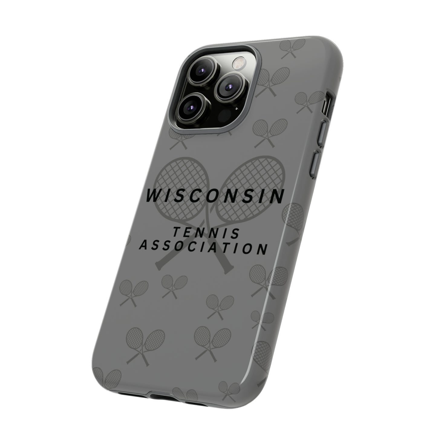 WTA Midnight Grey Racquets Impact-Resistant Tough Cases (iPhone & Samsung)