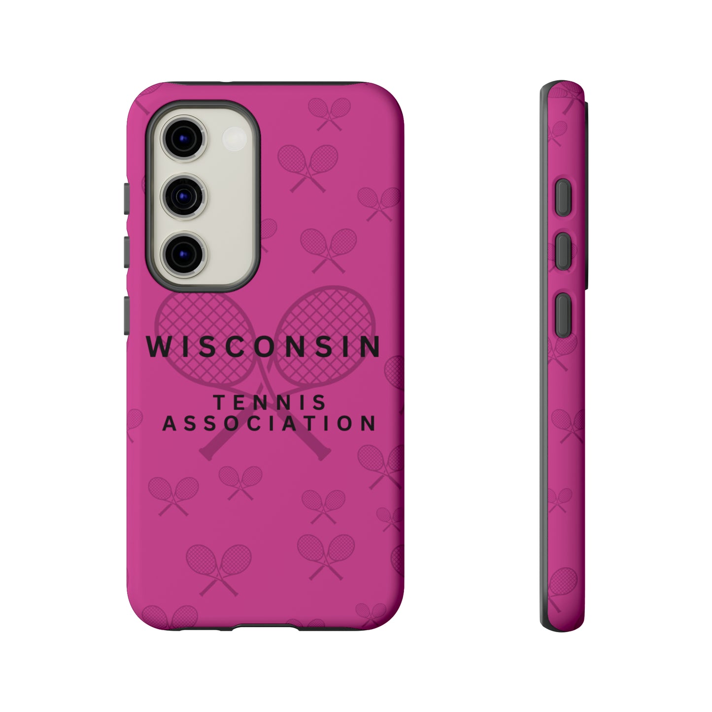 WTA Fuchsia Racquets Impact-Resistant Tough Cases (iPhone & Samsung)