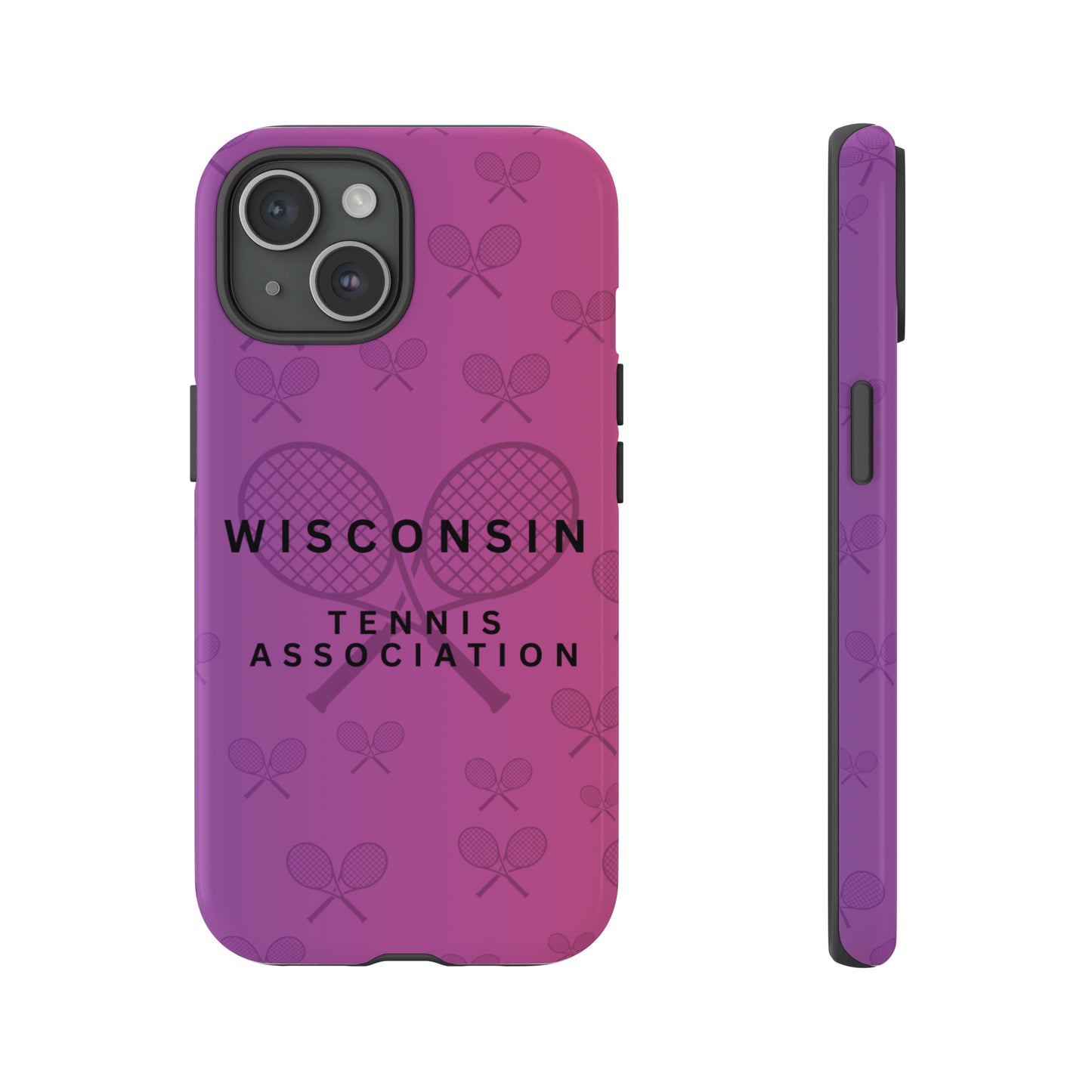WTA Violet Fade Racquets Impact-Resistant Tough Cases (iPhone & Samsung)
