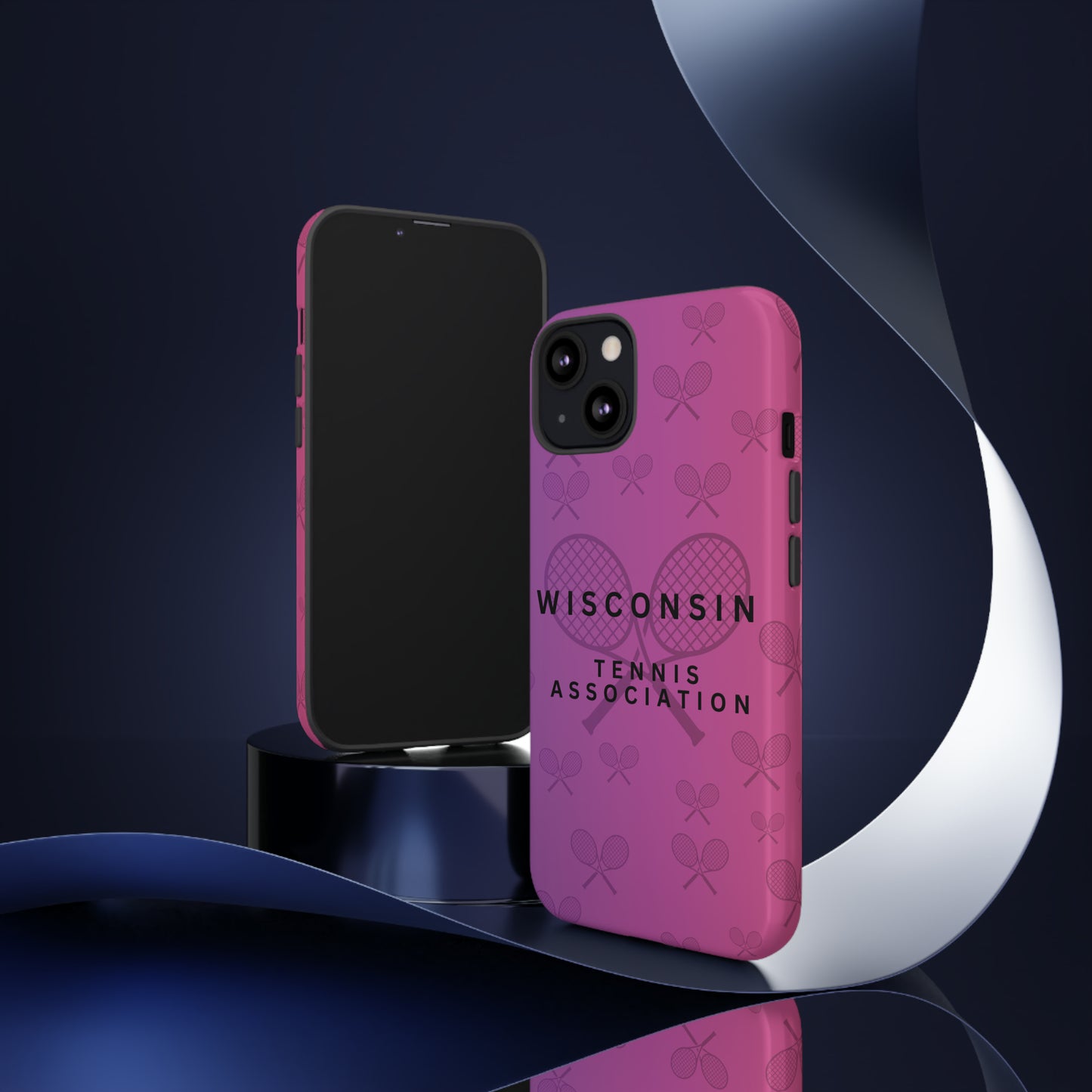 WTA Violet Fade Racquets Impact-Resistant Tough Cases (iPhone & Samsung)