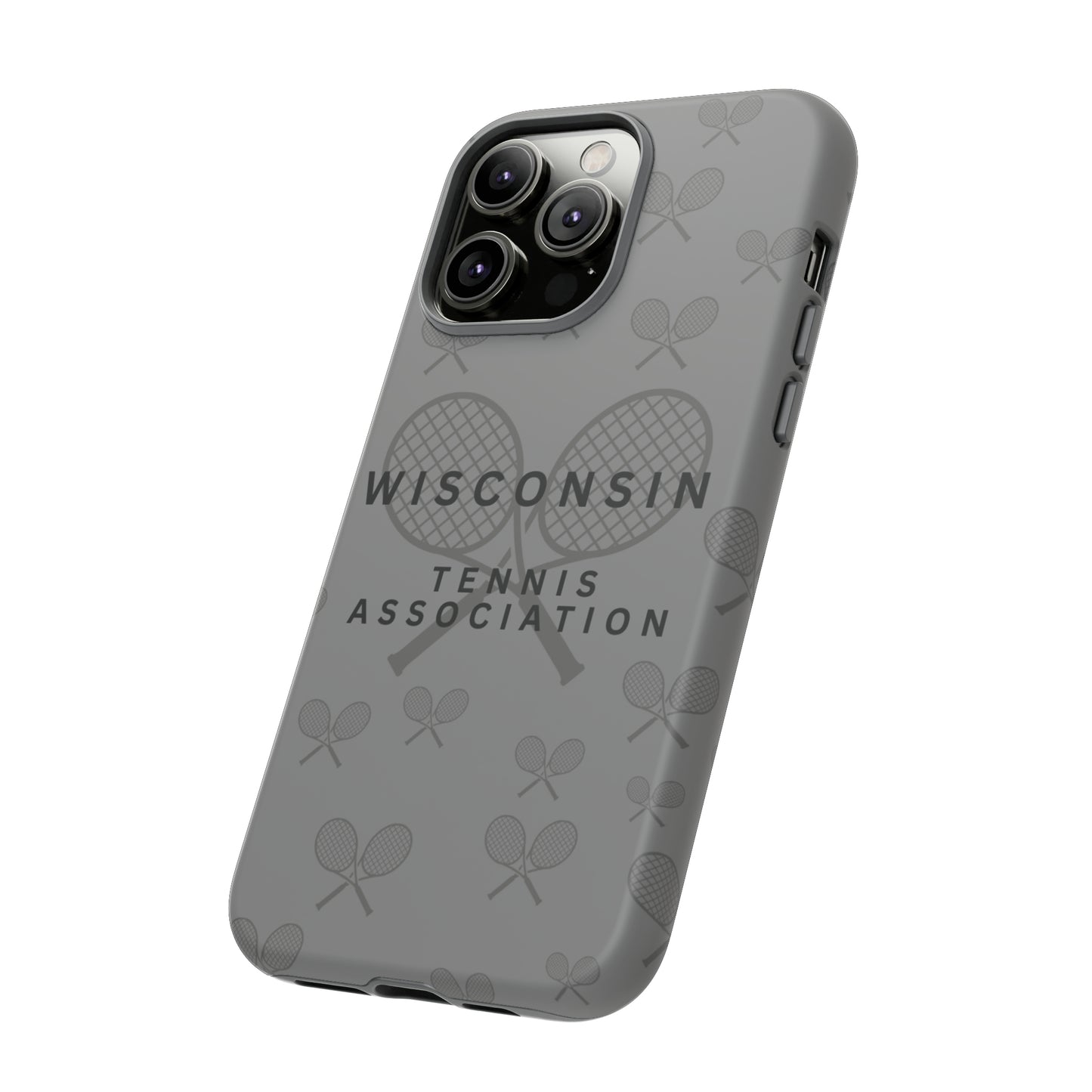 WTA Midnight Grey Racquets Impact-Resistant Tough Cases (iPhone & Samsung)