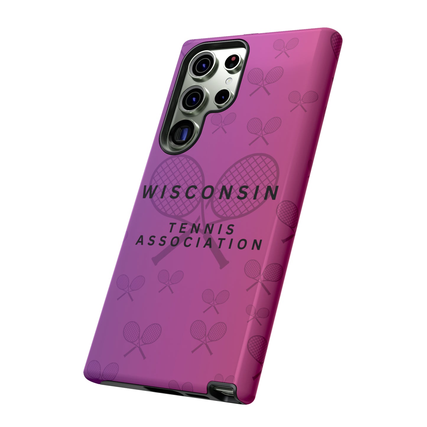 WTA Violet Fade Racquets Impact-Resistant Tough Cases (iPhone & Samsung)
