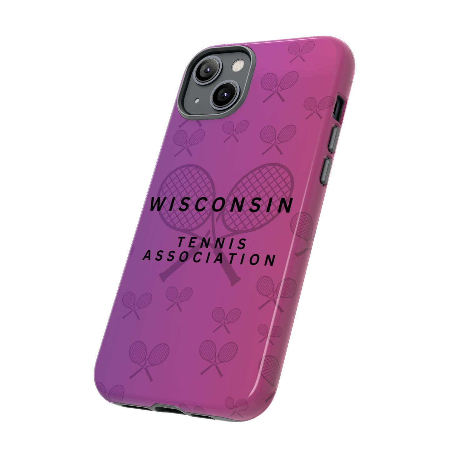 WTA Violet Fade Racquets Impact-Resistant Tough Cases (iPhone & Samsung)