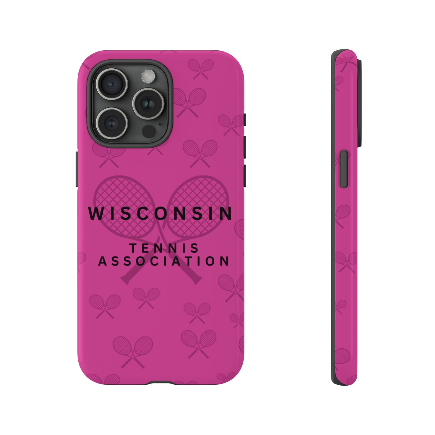 WTA Fuchsia Racquets Impact-Resistant Tough Cases (iPhone & Samsung)
