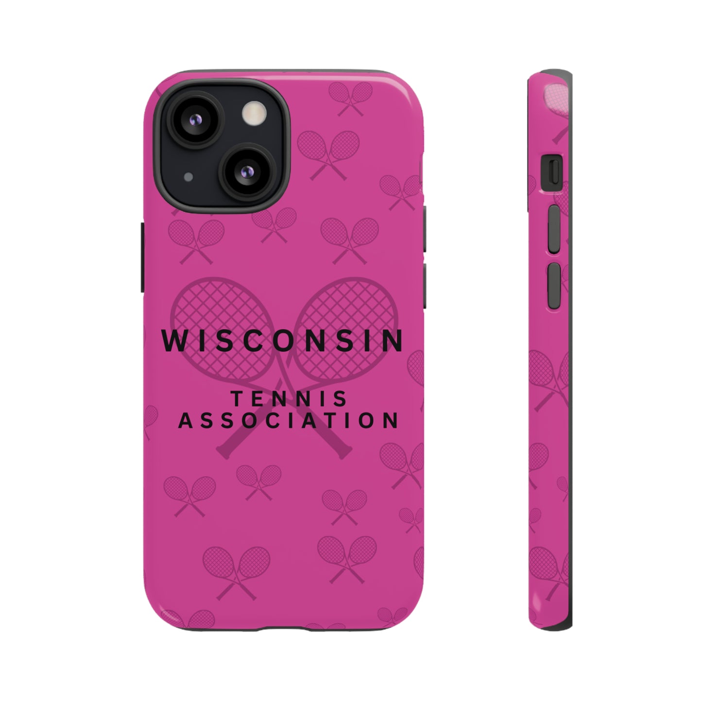 WTA Fuchsia Racquets Impact-Resistant Tough Cases (iPhone & Samsung)