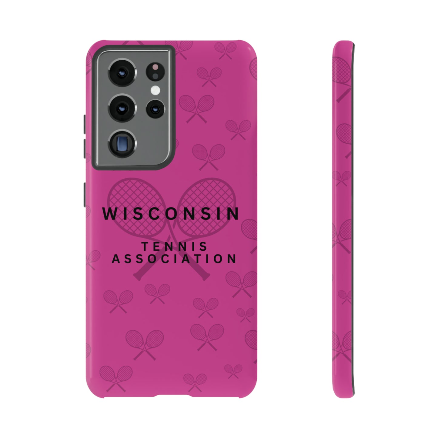 WTA Fuchsia Racquets Impact-Resistant Tough Cases (iPhone & Samsung)