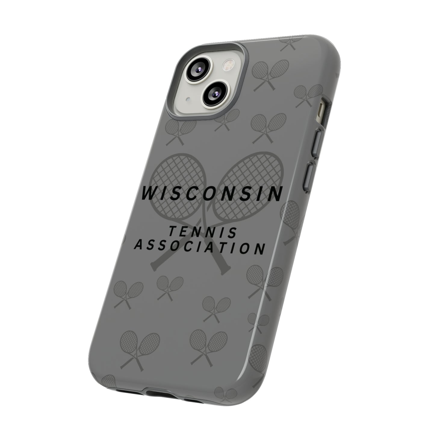 WTA Midnight Grey Racquets Impact-Resistant Tough Cases (iPhone & Samsung)