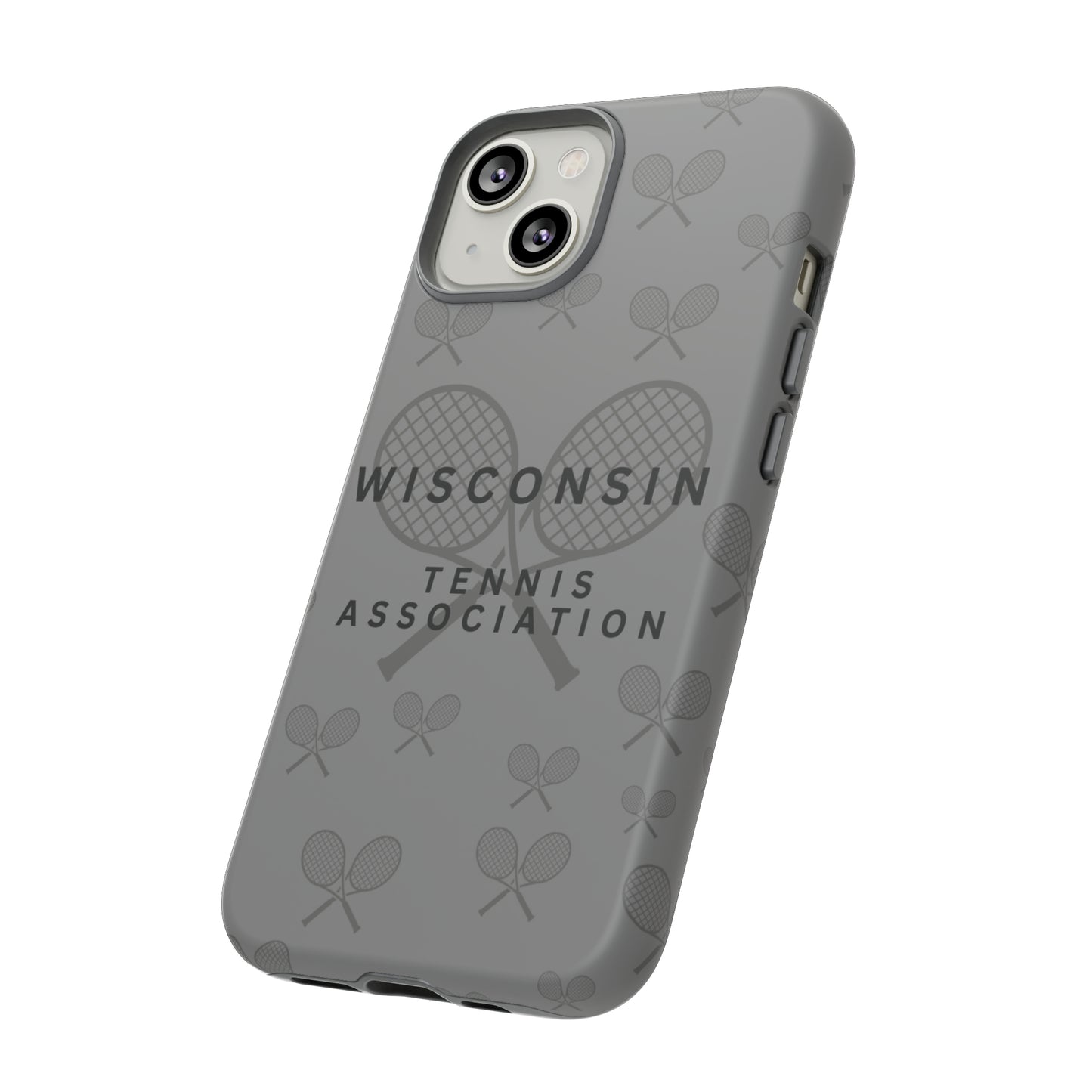 WTA Midnight Grey Racquets Impact-Resistant Tough Cases (iPhone & Samsung)