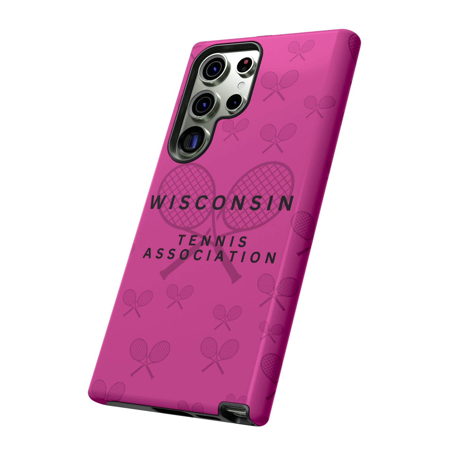 WTA Fuchsia Racquets Impact-Resistant Tough Cases (iPhone & Samsung)