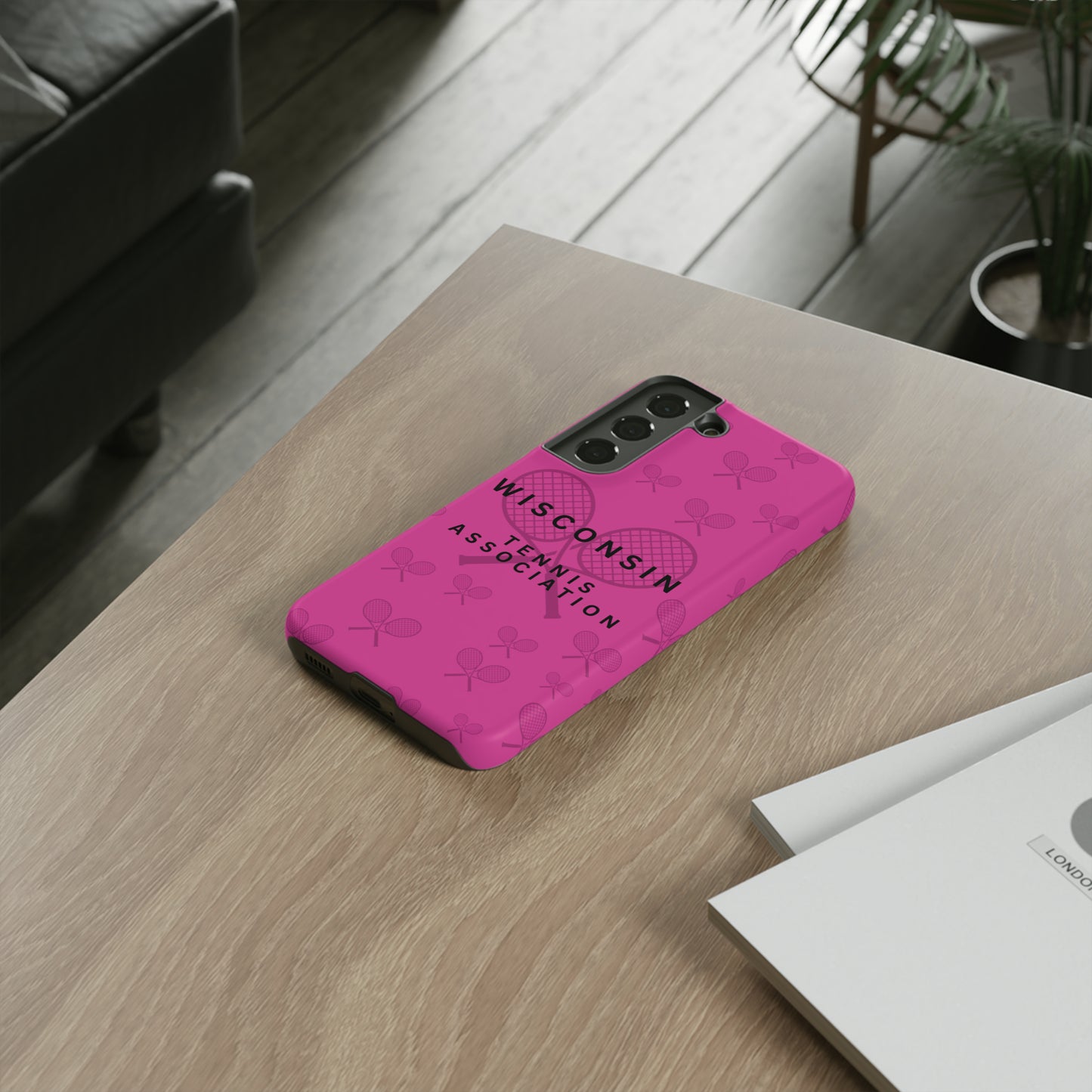 WTA Fuchsia Racquets Impact-Resistant Tough Cases (iPhone & Samsung)