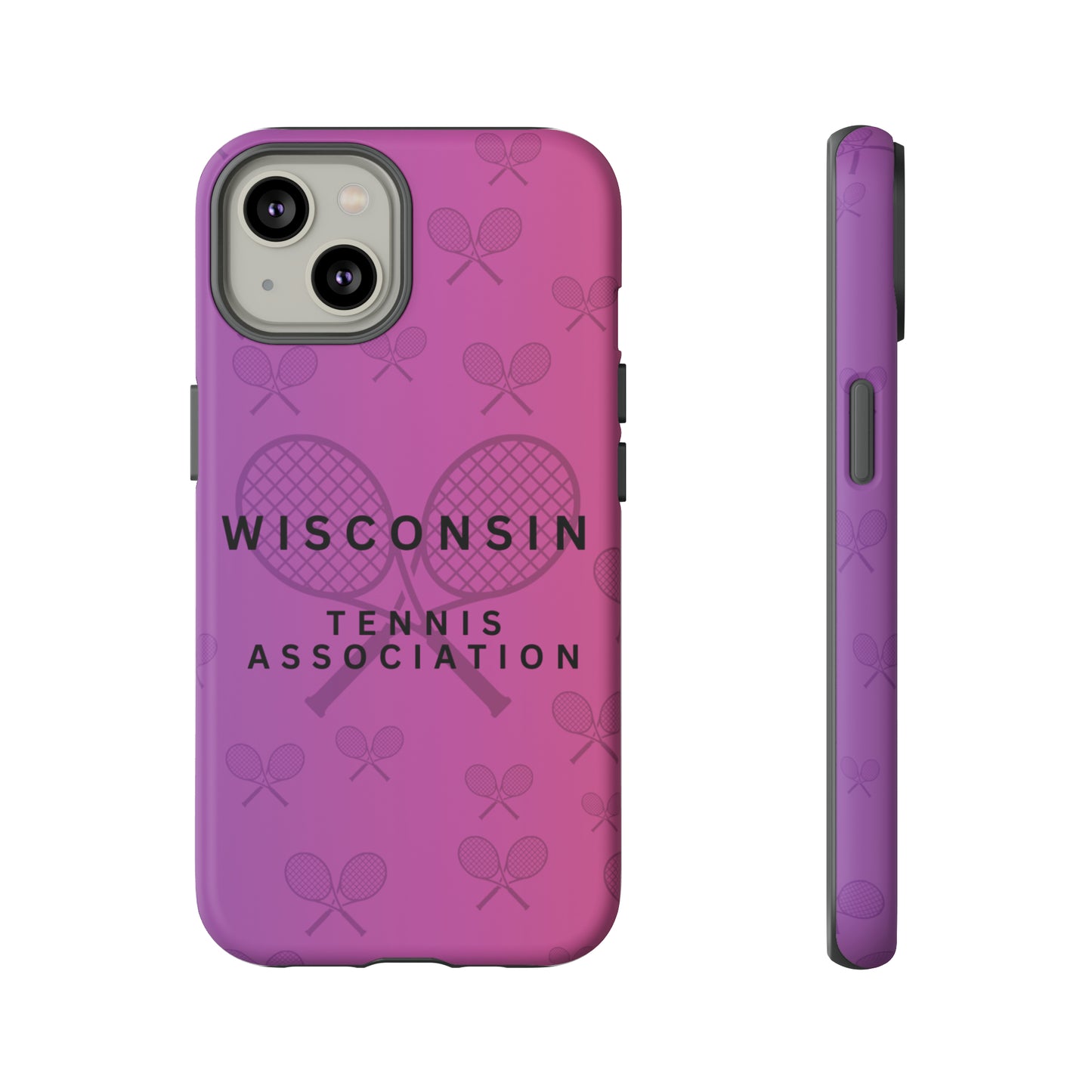 WTA Violet Fade Racquets Impact-Resistant Tough Cases (iPhone & Samsung)