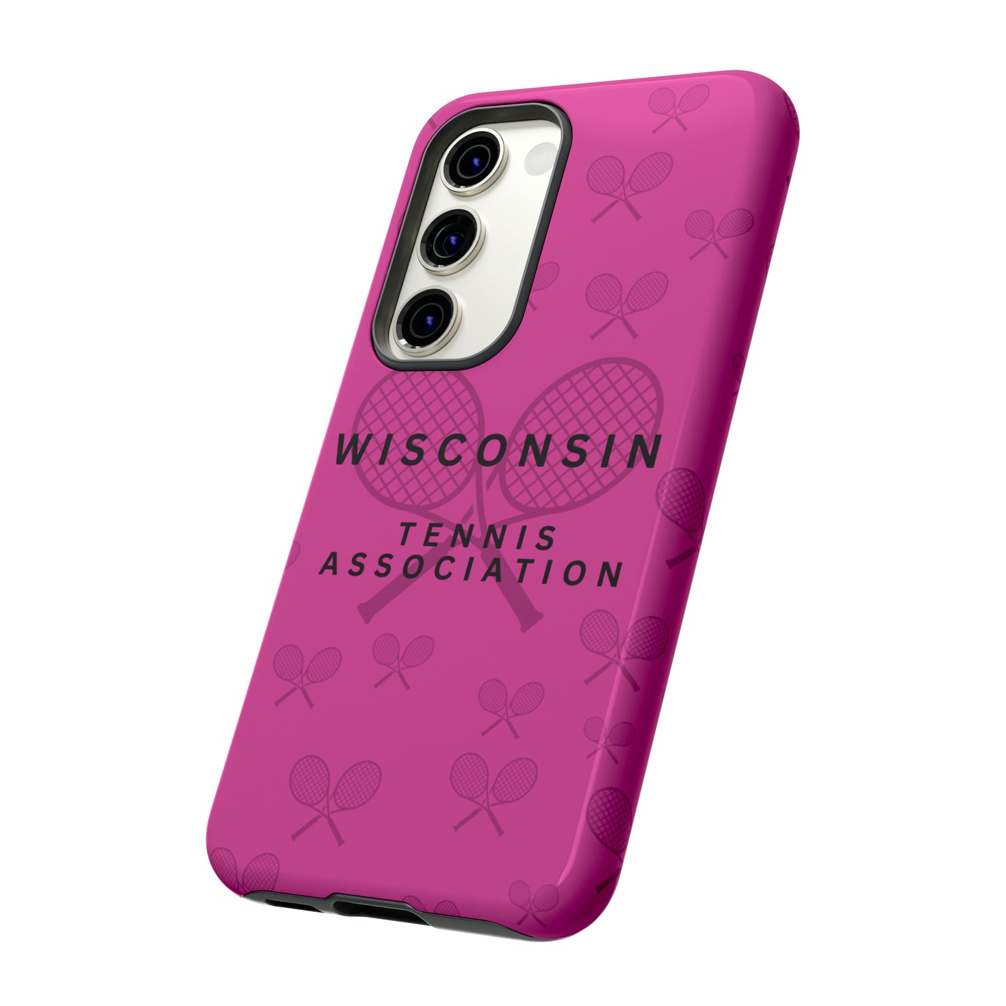 WTA Fuchsia Racquets Impact-Resistant Tough Cases (iPhone & Samsung)