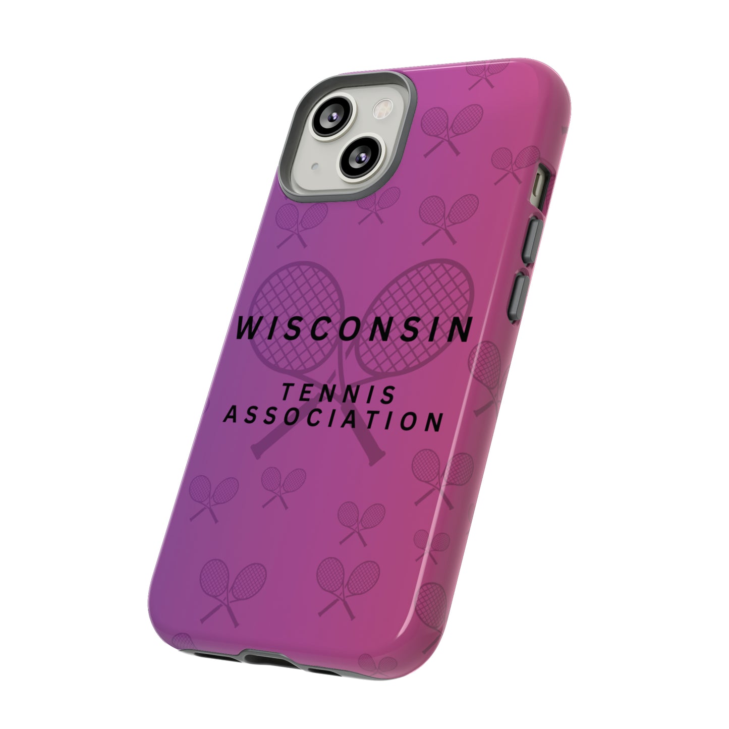 WTA Violet Fade Racquets Impact-Resistant Tough Cases (iPhone & Samsung)